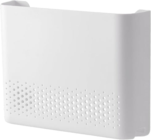 Generic Wall Mounted WiFi Router Storage Box, White ABS Router Organizer with Ventilation