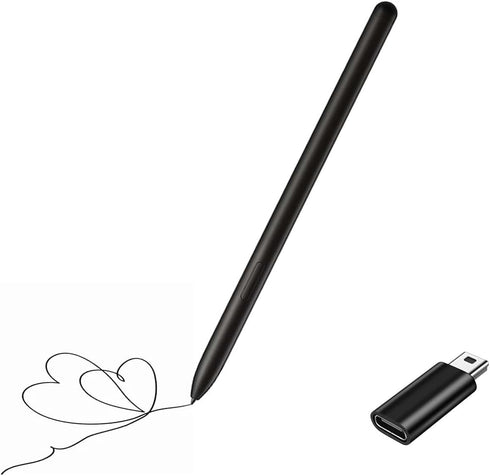 Samsung Galaxy Tab S9 Stylus Pen, Galaxy Tab S9 Plus, S9 Ultra S Pen, Tab S9+, Tab S9 Ultra, with Adaptors, Black