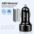 4 Port USB Car Charger Adapter, Car Charger USB C with Voltage Display PD 3.0 & QC 3.0 Fast Charging for iPhone,