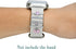 Watch Band Charms for Women - Decorative Rings Compatible with Apple Silicone Watch Bands, Metal Jewelry Accessories