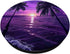 Palm Tree Ocean Sea Tropical Sunset Purple PopSockets Standard PopGrip