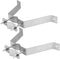 Skywalker 4” Heavy-Duty Wall Mount Pair for TV Antenna Mast with 2 Brackets & Lag Bolts