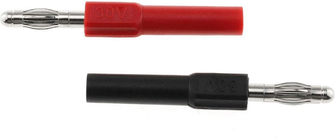 DGZZI 4mm Male to Female Banana Jack Adapter Coupler Connector, 4PCS, 30VAC/60VDC, 10A, Copper, Black and Red