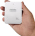 Portable Battery Operated Phone Charger | USB Power Bank with 4 AA Batteries, Emergency Outlet (White)