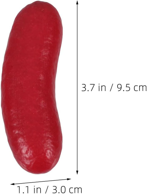 8pcs Fake Sausage Prop - Realistic Artificial Food Models - Simulation Hot Dog Decoration - Plastic Sausages for Market