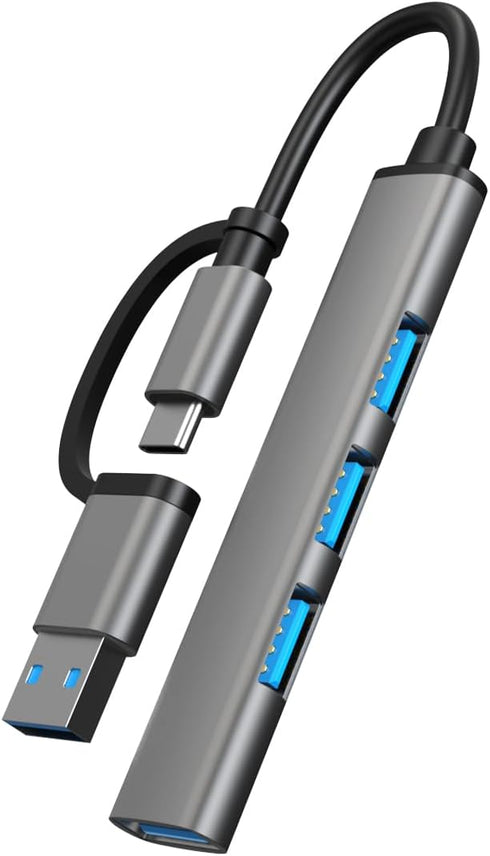 iPartsleader USB-C 4-in-2 Hub, Featuring USB 3.0 and 3 USB 2.0 Ports, Adapter