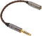 4.4MM Balanced Male to 3.5MM Balanced Female Adapter Cord, Gold Plated Portable Headphone Adapter Cable
