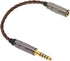 4.4MM Balanced Male to 3.5MM Balanced Female Adapter Cord, Gold Plated Portable Headphone Adapter Cable