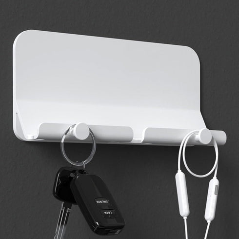 Wall Mobile Phone Holder, Multifunctional Stand with Hook, Smartphone Holder, Tablet Kickstand for Wall