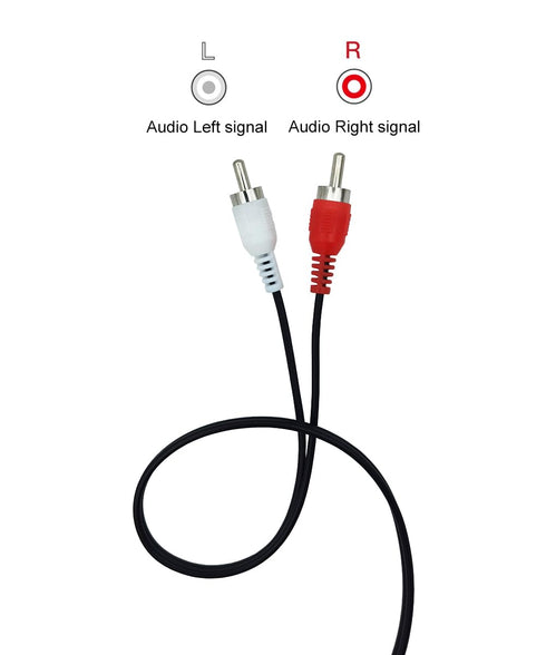 AILTECK 5FT 2-Male 2-Male RCA Audio Cable, to RCA Stereo Cable Compatible for Speaker Amplifier Gaming Consoles Car