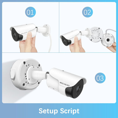 Universal Bullet Security Camera Mount Bracket, Waterproof Outdoor Camera Cover, Metal Electric Enclosure, 4 Pack