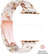Light Apple Watch Band - Fashion Resin for Apple Watch Series 8, 7, SE, 6, 5, 4, 3, 2, Nougat White