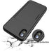 iPhone X/XS Protective Wallet Case with Card Holder and Credit Card Slot (Black)