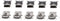 10 Pcs Mini USB Type B Female Port 5-Pin 180 Degree SMD SMT PCB Jack Socket