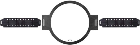 Monoprice Rough-in Speaker Bracket - For 8in Round Speakers, 10in Cutout Diameter, Black