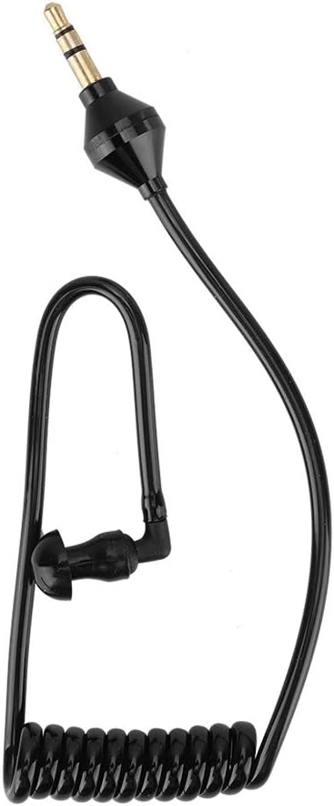 Lightweight Monaural 3.5mm Stereo Headset, Anti-Radiation with Flexible Air Tube for Comfort.