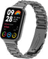 Straps for Xiaomi Mi Band 8 Pro/Redmi Smartwatch 4, 18MM Steel Mesh Wristband Bracelet, Protective Frame for Women Men