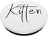 BDSM Popsocket Kitten Petplay Casual Discreet Gift PopSockets PopGrip: Swappable Grip for Phones & Tablets