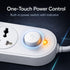 Meeneso 4 6A 250V 1.5 6mm Heavy Duty Socket Extension Board with Master Switch, Power Strip, Pure Copper Wiring