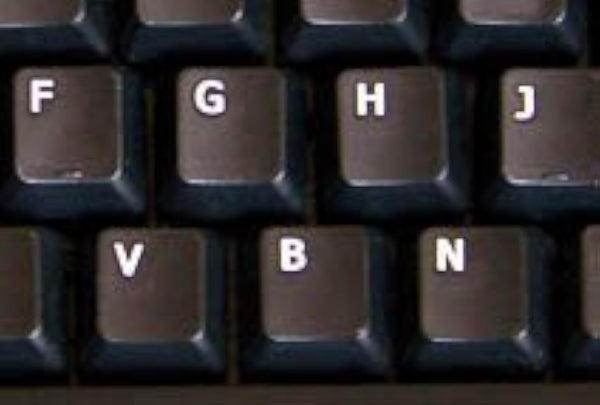 Online-Welcome German Non-Transparent Keyboard Stickers, Black Background