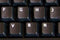 Online-Welcome German Non-Transparent Keyboard Stickers, Black Background