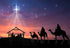 AOFOTO 7x5ft Nativity Scene Background, Shiny Star Birth of Christ for Church Concert Decor, Photography Props
