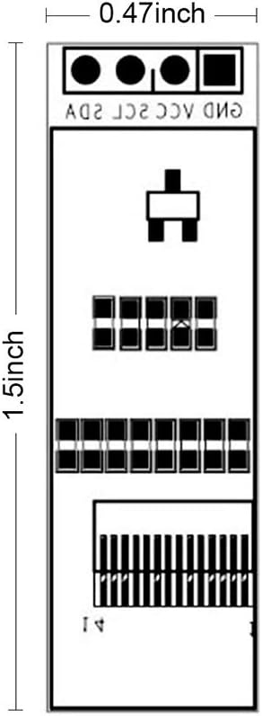 10PCS 0.91'' 12832 I2C 0.91inch I2C 128x32 SSD1306 I2C 3.3V/5V 4 DORHEA IIC OLED Display Module LCD Display Module Blue