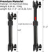 FPN 8.6 11.3 Inch, 1" 25mm All-Aluminum Extension Double Socket Arm, Adjustable Telescopic Mounting Arm to Compatible