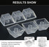 20 pcs Keycaps Replacement DIY Crystal Not Transparent Profile Blank Backlit Accessory for Mechanical Professional