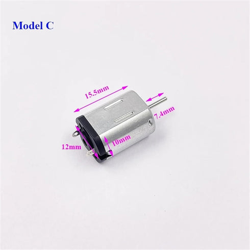 AYEXNSW 10mm*12mm N20 3V 6V 12V 1Pcs(Model Mini Motor Dual Shaft/Singal Shaft DC High Speed Large Torque DIY Toy Car