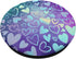 Rainbow Modern Hearts Teal Purple Polygon PopSockets Standard PopGrip