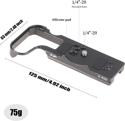 FocusFoto R10 Quick Release Baseplate QR Plate Mount for Canon EOS Mirrorless Camera, Compatible with Arca-Swiss