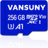 Vansuny Micro SD Card 256GB – microSDXC with SD Adapter, A1 App Performance V30 for Phone, Security Camera