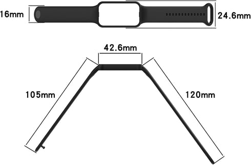 Soft Silicone Wristbands Compatible with Amazfit Band 7, Adjustable Color Sport Strap for Women Men