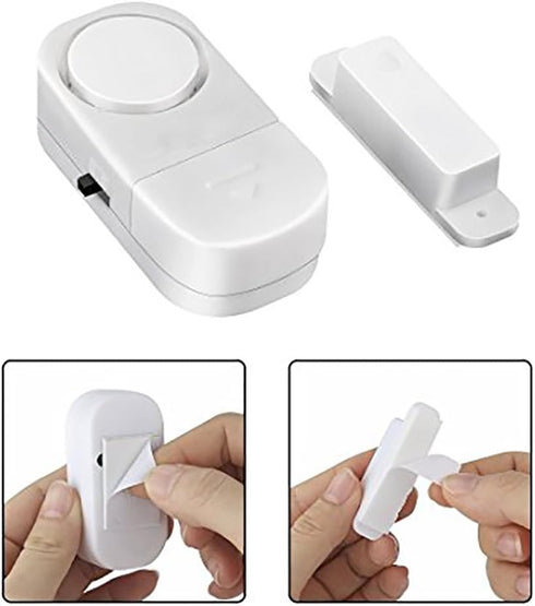 Wireless Entry Home Door Window Burglar Alarm System with Magnetic Sensor (Pack of 5)