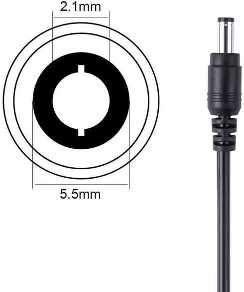 12V 5A Power Adapter, AC100-240V to DC12V Transformer, Power Supply for LED Strip Light, Security Cameras