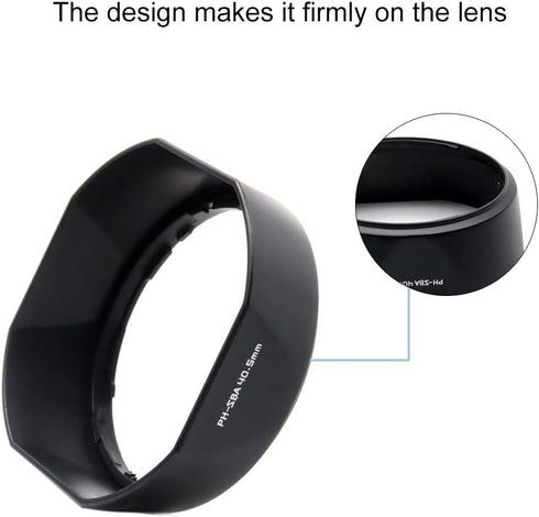 PH-SBA 40.5mm Camera Lens Hood for Pentax Q SMC 5-15mm f2.8-4.5 02 Standard Zoom