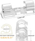 YOYOQIEKENAO Clear Cable Clamp, 100pcs Medium, Strong Self-Adhesive Wire Fixing Tool for Desk and Wall