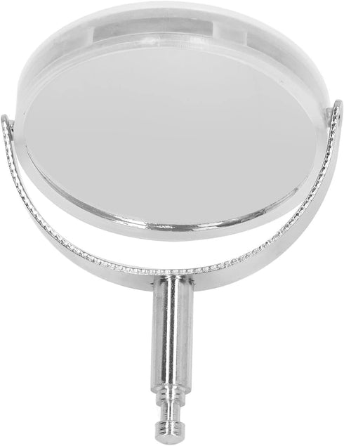 Microscope Plane Concave Reflector, Microscope Reflective Mirror, 360 Degree Rotation, Light, Field of View Expansion for Experiments (Metal Bracket)