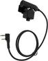 Invisio Tactical Headphone Adapter K1 U94 PTT, 7.0 NATO US, Compatible with Baofeng, Kenwood, Peltor (Black, Military