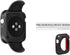 Silicone Bumper Case for Apple Watch SE Series 6 5 4, Waterproof Impact Resistant Protective Case, Green+Silver