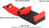 3 Pcs Adjustable Car Phone Holder Cradles, Universal Mobile Phone Mount for Car Steering Wheel