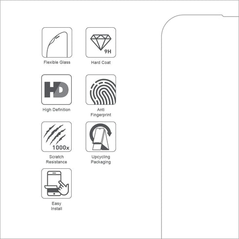 ARMOR Flexible Glass Screen Protector 9H HD for iPhone 14 Pro Max