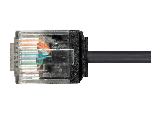 Monoprice Cat6 Ethernet Patch Cable - Snagless, 1 Feet, 550MHz, UTP, 32AWG, Black - Micro SlimRun Series