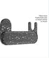 PopSockets Laptop Mount for Phone Grip, Phone Holder for Laptop - Black Speckle