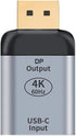 xiwai USB-C Type C Female to Displayport DP Sink Adapter, 4K 60hz for Tablet, Phone & Laptop