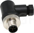 M12 Right Angle 5Pin Sensor Connector Waterproof Aviation Wire 12mm Male Plug Electrical Screw-Joint 1 Pack