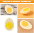 4pcs TOYANDONA Boiled Egg Model PVC Artificial Food Props for Photography Realistic Faux Egg Kitchen Decor for DIY