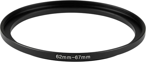 JOYTOLIN 62-67mm Metal Step-Up/Down Ring Adapter Compatible with Mirrorless Cameras DSLR Lens, UV CPL ND Filter Thread
