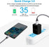 Quick Charge 3.0 Fast Charger | Compatible with Moto G10 G9 G8 G7 Power Plus Play, Wall Charger with 6Ft USB C Cable